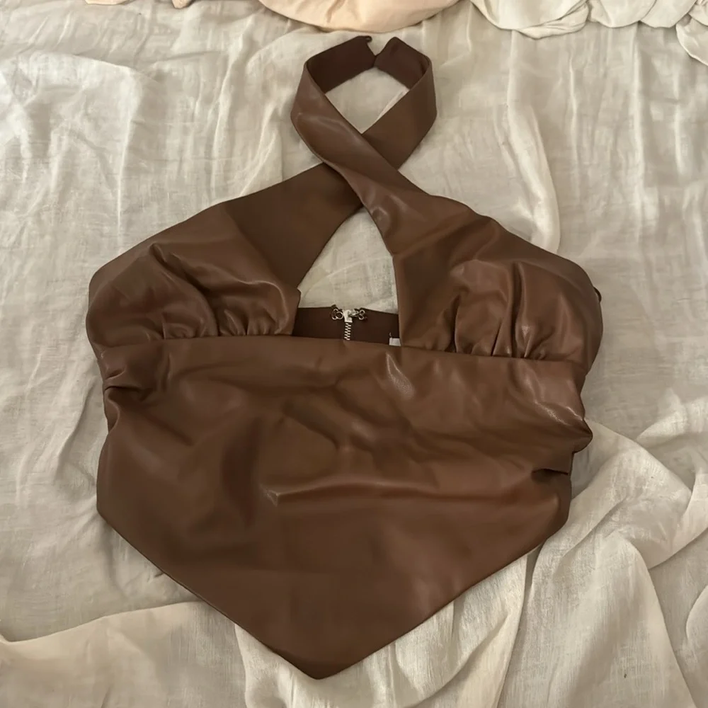 Revolve brown top - Picture 3 of 4